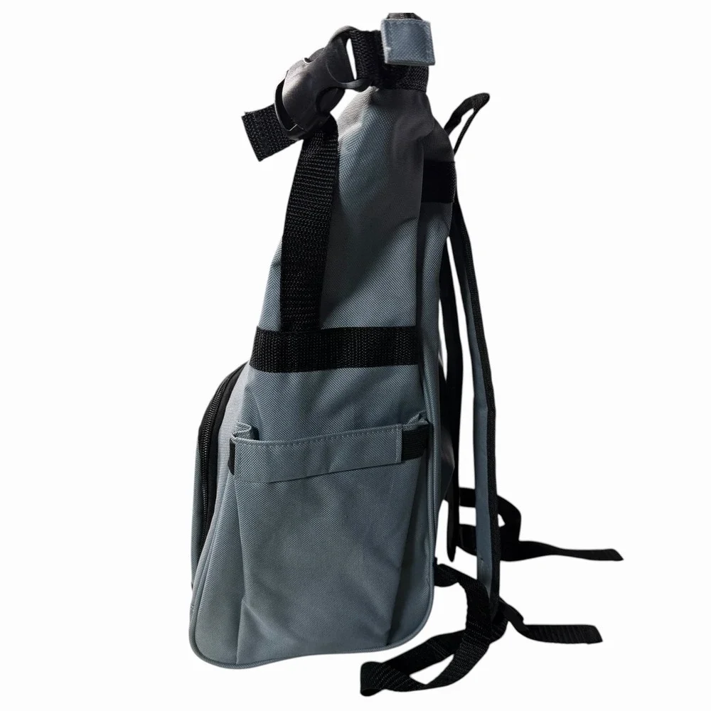 Disney Mickey Mouse True Original 28 Gray Roll Top Backpack Park‎ Bag